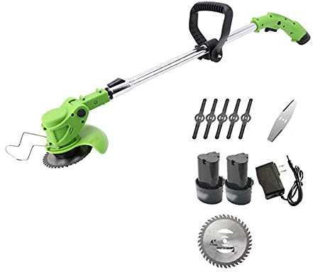 FSCLJ Tagliabordi Elettrico Portatile Senza Fili Tagliabordi agricolo Senza Fili, tagliaerba Portatile, Batteria al Litio Ricaricabile da 1,5 mA, utensile da Giardino Portatile (Dimensioni: 12V)