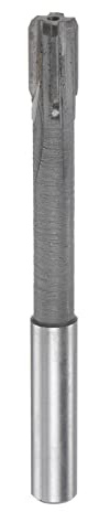 sourcing map Spannreibahle 9,7 mm H7 Hartmetallspitze Gerade Flöten Rundschaft Drehmaschine Fräser