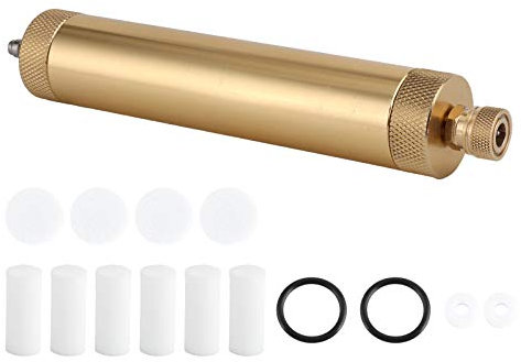 JMorCO 30 MPa Öl-Wasser-Abscheider, Aluminiumlegierung, Exquisite Handpumpe, Gold-Öl-Wasserfilter für Luftpumpe für Hochdruck-Luftpumpe
