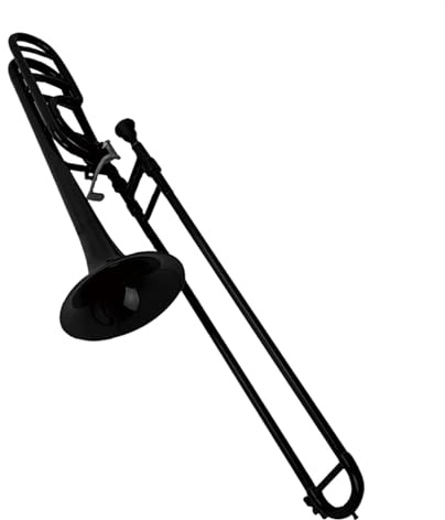 Posaune Instrument Kunststoff-Tenorposaune, Blechblasinstrument, Professionelles B-Posaunespiel Mit Zubehör (Color : BK)