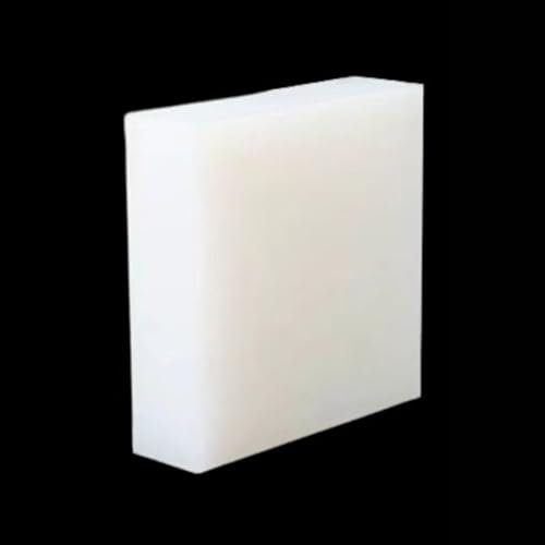 Quadratische Silikonkautschukplatte, 4x4 Zoll weiße elastische Silikonmatte, Gummidämpfungspad zur Herstellung von Bodendichtungen(4x4x0.04in)