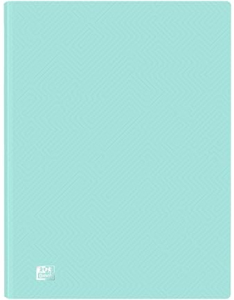 Oxford Urban, Carpeta de Fundas Plástico A4, 40 Fundas Transparentes, Color Azul Pastel
