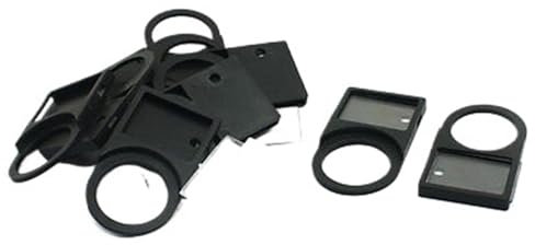 10 pezzi di supporto for etichetta del pannello 'interruttore a pulsante in plastica nera da 22 mm