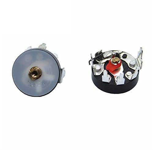 10 Stück gerader Winkel-Radiopotentiometer RV12 B503 B103 B10K B50K Leistungsverstärker-Lautstärkepotentiometer mit Schalter (Farbe: B50K 503)(B10k 103)
