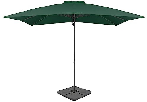 LLEZKBR Furniture Select Gartenschirm mit tragbarem Sockel, grün