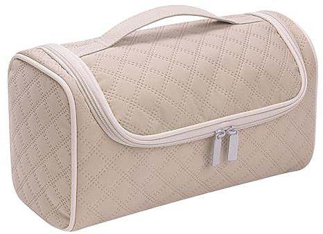 Hair Travel Bag, Curling Iron Bag for Travel, Hair Travel Bag with Large Capacity & Hook, Protective Hair Air Wrap Dryer Case, Portable Organizer for , Toiletries and Accessories, Rosa,
