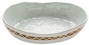 SBCGFY Ensaladera de cerámica Ovalada Retro, Plato para Sopa para el hogar, Plato para Verduras, ensaladera de Frutas, Cuenco para Servir Ensalada-1