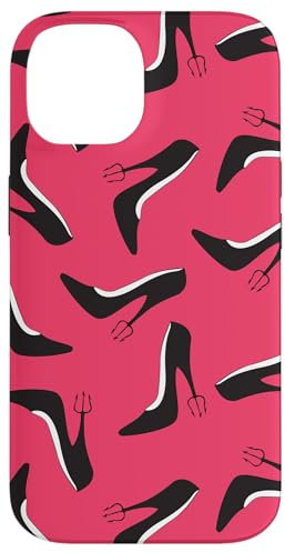 The Devil Wears Prada Pitchfork Stiletto Heel Shoe Pattern Hülle für iPhone 14