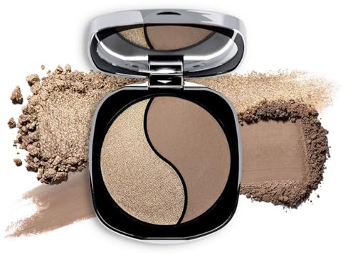 NÉO MAKE UP Palette Contouring Viso con Specchio - Palette Ombretti - Bronzer in Polvere & Illuminante Viso – Intense Serum Bronzing and Highlighting Powder – Tonalità Calde - 01 HOT CHOCOLATE