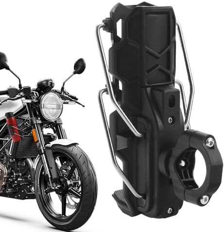 Motorcycle Cup Holder, ATV Water Bottle Holder, Adjustable Bike Drink Hol-der, Motorbike Handlebar Bottle Cage For Motorcycle, ATV, Scooter, Bicycles, Fits Bottles Diameter 1.26-3.15 Inch