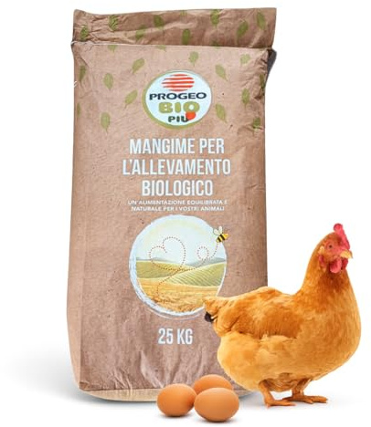 Mangime Galline Ovaiole - 25 Kg - Pellet | Formula Completa - Cereali - Fosforo - Vitamine - Calcio per Galline Ovaiole | Uova Regolari - Gusci Robusti - Galline Sane
