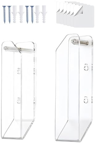 Laptop Wall Mount | Clear Acrylic Adhesive Anti-Scratch Offices Supplies - Desk Laptop Holder - for Study Selfies Photos RV Daily Travel Work Game Consoles Tablets Indoor