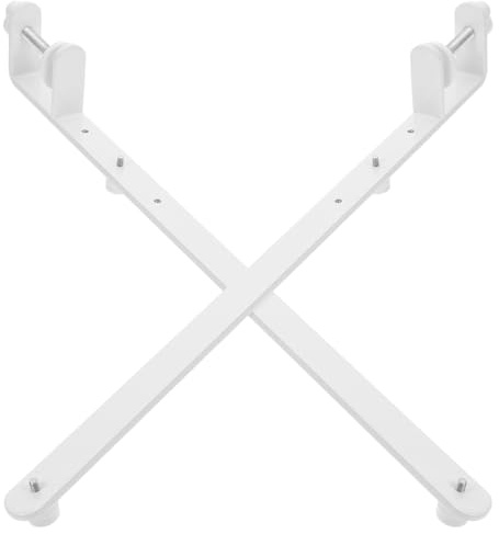 Lurrose Support de Bureau Réglable Blanc pour Panneau Perforé, Lot de 2 Supports de Tablette Hauteur Ajustable, Fixation Murale Polyvalente, Crochets Robustes pour Organisation D’atelier