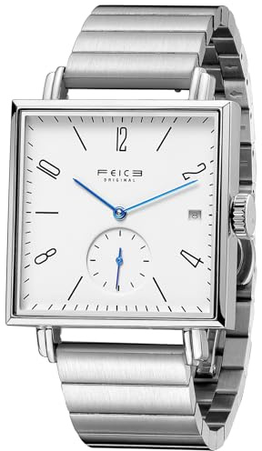 FEICE Unisex Eckig Mechanische Uhr Automatikwerk mit Saphirglas Ø34mm FM301