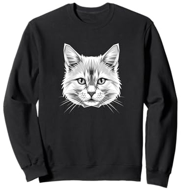 Gato de Angora Turco Blanco Dulces Gatos de Angora Sudadera