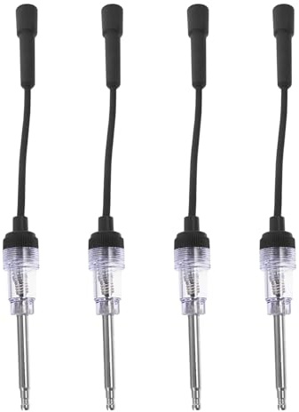 VINTORKY Comprobador de Bujías de 4 Piezas para Automóviles y Motores Pequeños, Herramienta Portátil de Plástico y Hierro para Diagnóstico en Garajes y Reparaciones en Carretera