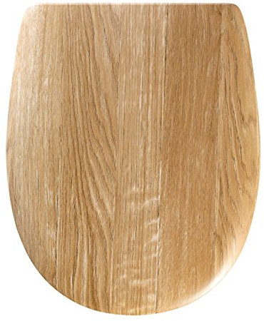 OLFA - Abattants de WC - Abattant wc bois mat Angora Wood - descente manuelle