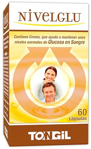 Nivelglu 60 Cápsulas | Cromo Picolinato con Peptidos Marinos Nutripeptin, Canela, Morera, Banaba, Canela | Control de Glucosa - Azúcar en Sangre | TONGIL 100% Natural | Canela, Morera, Cromo Picolinato y Péptidos Marinos Nutripeptin®, Fórmula Completa, Glucosa y Azúcar en Sangre