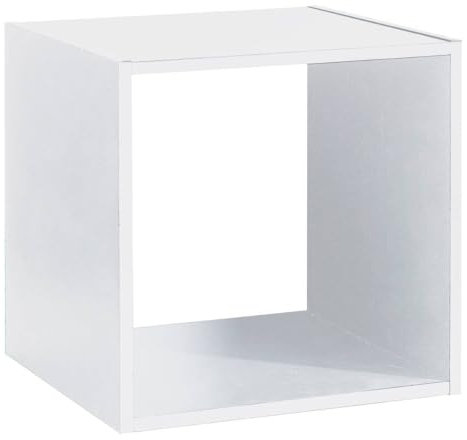 5five - Cube de Rangement Modulable Mix N Modul Blanc - 34,5 x 32 x 34,5 cm - Étagère, Bibliothèque, Salon