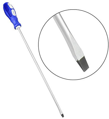 BQKKWIN Tournevis de 30,5 cm de long manche à tête plate 6 mm tournevis magnétique