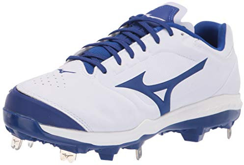Mizuno Softbollsko för kvinnor, Vit-kunglig, 37 EU