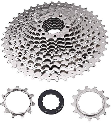 T best Rueda Libre de Bicicleta, 9/10/11/12 Velocidad 32/36/42/46T Bicicleta de Carretera Rueda Libre Cassette Piñón Accesorios de Repuesto(11S 11-42T)