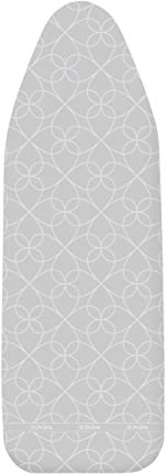 Wenko Copertura dell'asse da stiro Alu XL/Universal - Copriasse da stiro, rivestito in alluminio, imbottitura in materiale espanso, Easy-Clip, Cotone, 48 x 140 cm, Multicolore