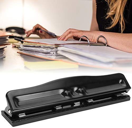 Oumefar Perforateur réglable perforateur de papier 4 trous perforateur de trou en métal perforateur de reliure perforateur manuel perforateur de bureau pour accessoires de bureau à domicile Holepunch