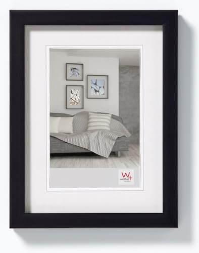 walther design Bilderrahmen schwarz 18 x 24 cm Construction Designrahmen JK824B