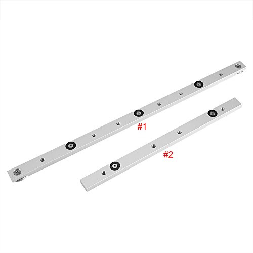 Gehrungsstange 300mm, Gehrungsstange Tischkreissäge Winkelanschlag aus Aluminiumlegierung Tischsäge, Messstange, Holzbearbeitungswerkzeug, Langlebig im Gebrauch, Gehrungslehre und Vorrichtungsstange