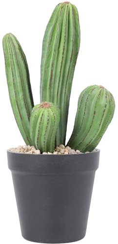 Huisezing Künstlicher Kaktus im Blumentopf, für Zuhause, Büro, Geschäft, Dekoration, Höhe ca. 28 cm