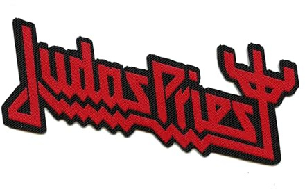 Judas Priest Woven Patch Logo Cut Out Nouveau Officiel Rouge