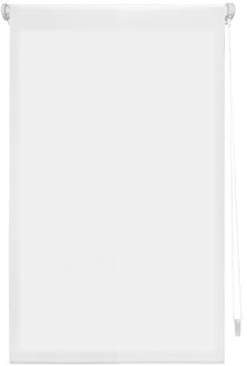 INTERBLIND | Estor Premium Enrollable EasyFix Translúcido Liso 62x180 cm (Ancho por Alto) - Estor Premium Montaje SIN Herramientas Medida Tela 59x175 cm - Estor Enrollable SIN TALADRAR Color Crudo