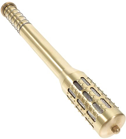 Gogogmee Moxibustionsstab für Stabile Fixierung von Moxa Stäbchen Handlicher aus Reinem Kupfer mit Ergonomischem Design und Abnehmbarem Kopf für Tragbare Massage und Entspannung