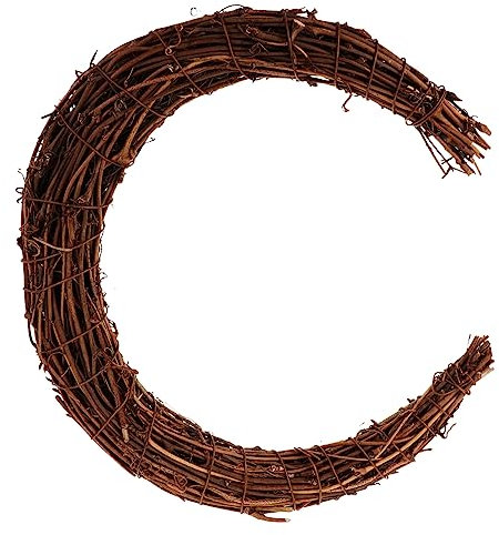 Garneck 5St Material für Blumenkränze selber Machen Kranz Rattanring Rattankranz selber Machen Blumendekor Weihnachtsgirlande The Hallow Ringe Kranz DIY Rattan Rattanreifen selber Machen