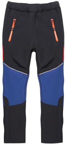 SUKUTU Pantalones Softshell para niños Pantalones de esquí de Invierno cálidos Forrados Cortavientos de Nieve para niños y niñas de Senderismo