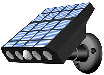 Fdit Luce Solare per Percorso con Forma di Telecamera di Sicurezza Finta, Illuminazione Paesaggistica, Sensore di Movimento per Decorazione Esterna, per Giardino, Cortile, Percorso,