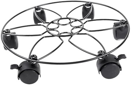 Baoblaze Plante Pot Planter Méseur avec Roues Rouleaux Rouleaux Rouleaux Rouleaux Plant du Support pour Grande en Pot en extérieur intérieur