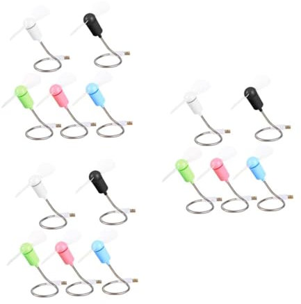 POPETPOP 3 Ensembles Ventilateurs Usb Mini Flexible Petit Portable Refroidissement Ventilateur Usb Ventilateur D'ordinateur Ventilateur Flexionnel 5 Pièces * 3