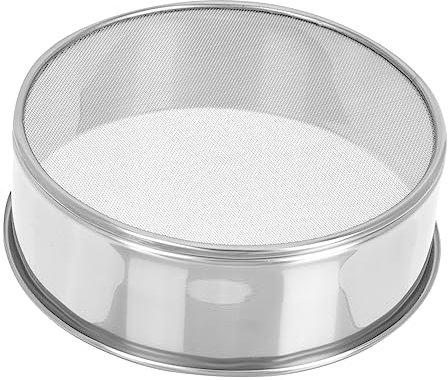 OFFSCH Setaccio in Acciaio Inossidabile Per Terreno Attrezzo Da Giardinaggio Setaccio A Rete Strumento Per Filtrare E Cereali Design Rotondo Leggero