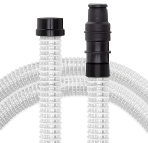 PRIMEBAG Gewebeschlauch 4m Zyklon Abscheider 50mm 4 Transparenter | Saugschlauch Werkzeugmuffe Absaugen, Schlauch Meter Werkstatt Fadenverstärkt, extrem flexibel und robust