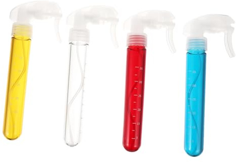 SMASOLO 4Pcs Hair Styling Spray Bottles Transparent Misting Bottles for Salon and Home Use Ergonomic Continuous Spray for Hair Care Gardening Cleaning