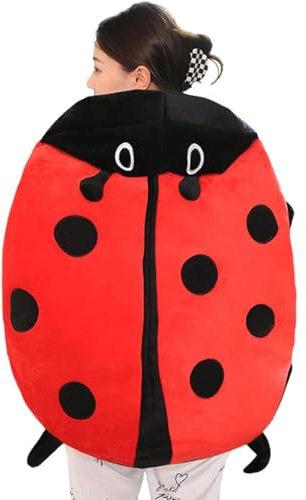 Wearable Pillow Ladybug Giant Wearable Ladybug Big Bug Pillow for Kids and Adult (100cm/39.4in)