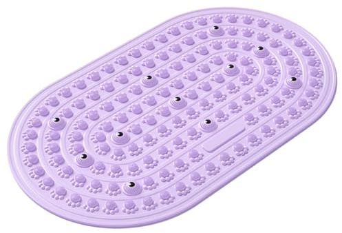 Fot akupressurmatta – fottryckpunktsmatta med 693 massagepunkter och magneter, halkfri lila 75 x 45 cm tryckpunkt för akupressur massage