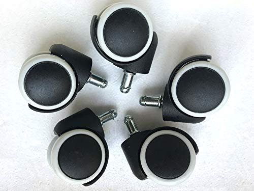 Soft Replacement PU Castor Wheels for Office Chair Timber Floor. Original stocked & dispatched from UK not foreign country