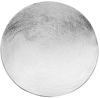 Nenalina Rund Anhänger für Halskette Damen gebürstet 925 Silber | Damen-Charm-Anhänger für alle gängigen Charmträger Charm-Club Clasp-Charms 925er Sterling-Silber