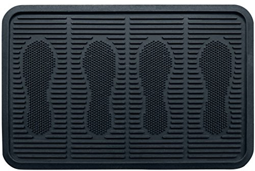SafetyCare Rubber Shoe & Boot Tray - Multi-Purpose - 24 x 16 Inches - 1 Mat