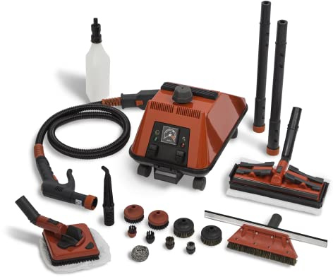 Sargent Steam Cleaner - Heavy Duty Multipurpose Professional Commercial Steam Cleaner - Best for Tile & Grout, Oven & Stove, Floors, Windows, Kitchen, Bathroom, Auto Detailing & More