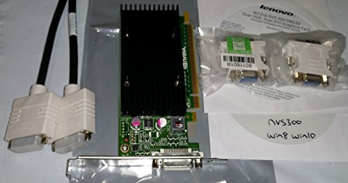 PNY NVIDIA NVS 300 PCIe x16 (2 Monitor) Retail 512Mb GDDR3, 64 bit, 2 x VGA, LowProfile