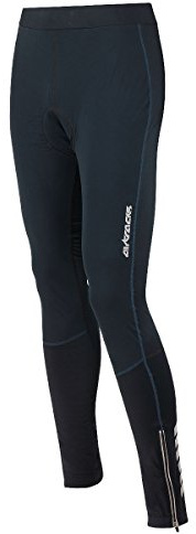 Airtracks Thermo Fahrradhose Lang Winddicht - Radhose Lang Pro - 3D Coolmax gepolstert - Atmungsaktiv - Wasserabweisend - Reflektoren